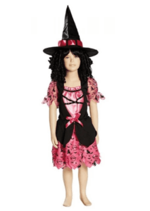 Rubies Helloween Kleid Schwarz Rosa Gr. 104, Preis 14,99€